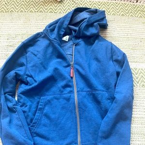 Crewcuts size 12 lighter weight blue zip-up hoodie.